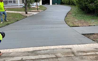 concrete driveways