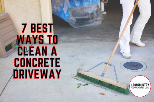 ways to clean a concrete driveway