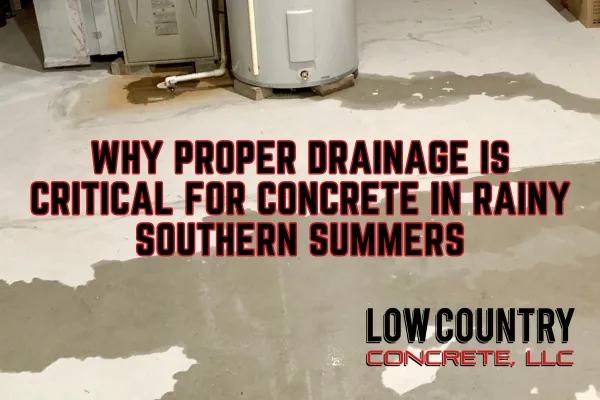 Why Proper Drainage Is Critical for Concrete in Rainy Southern Summers