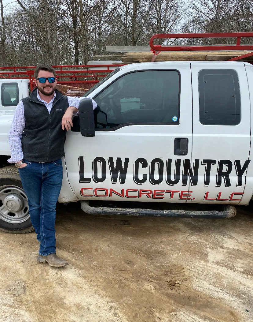 Concrete driveway installation in Bluffton SC by Low Country Concrete